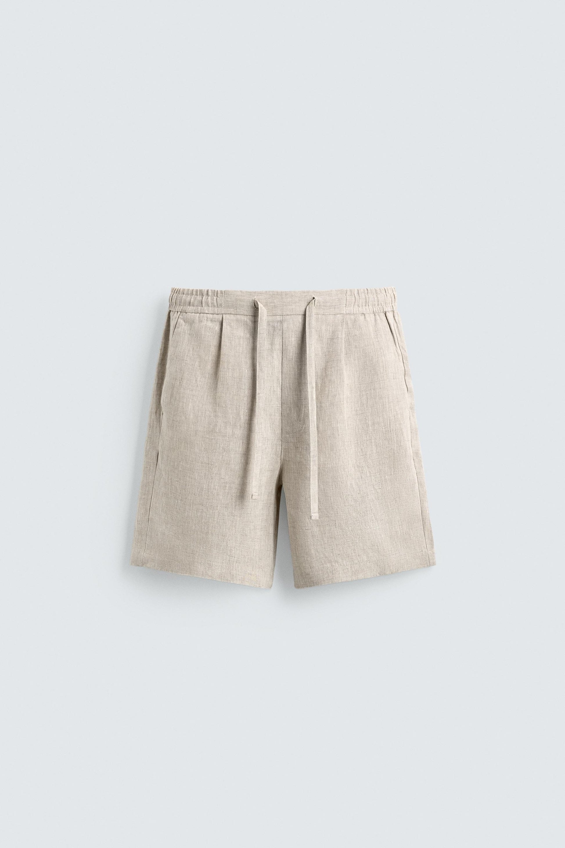 CALÇÕES BERMUDA RELAXED FIT 100% LINHO