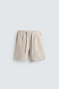 CALÇÕES BERMUDA RELAXED FIT 100% LINHO