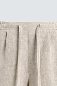 CALÇÕES BERMUDA RELAXED FIT 100% LINHO
