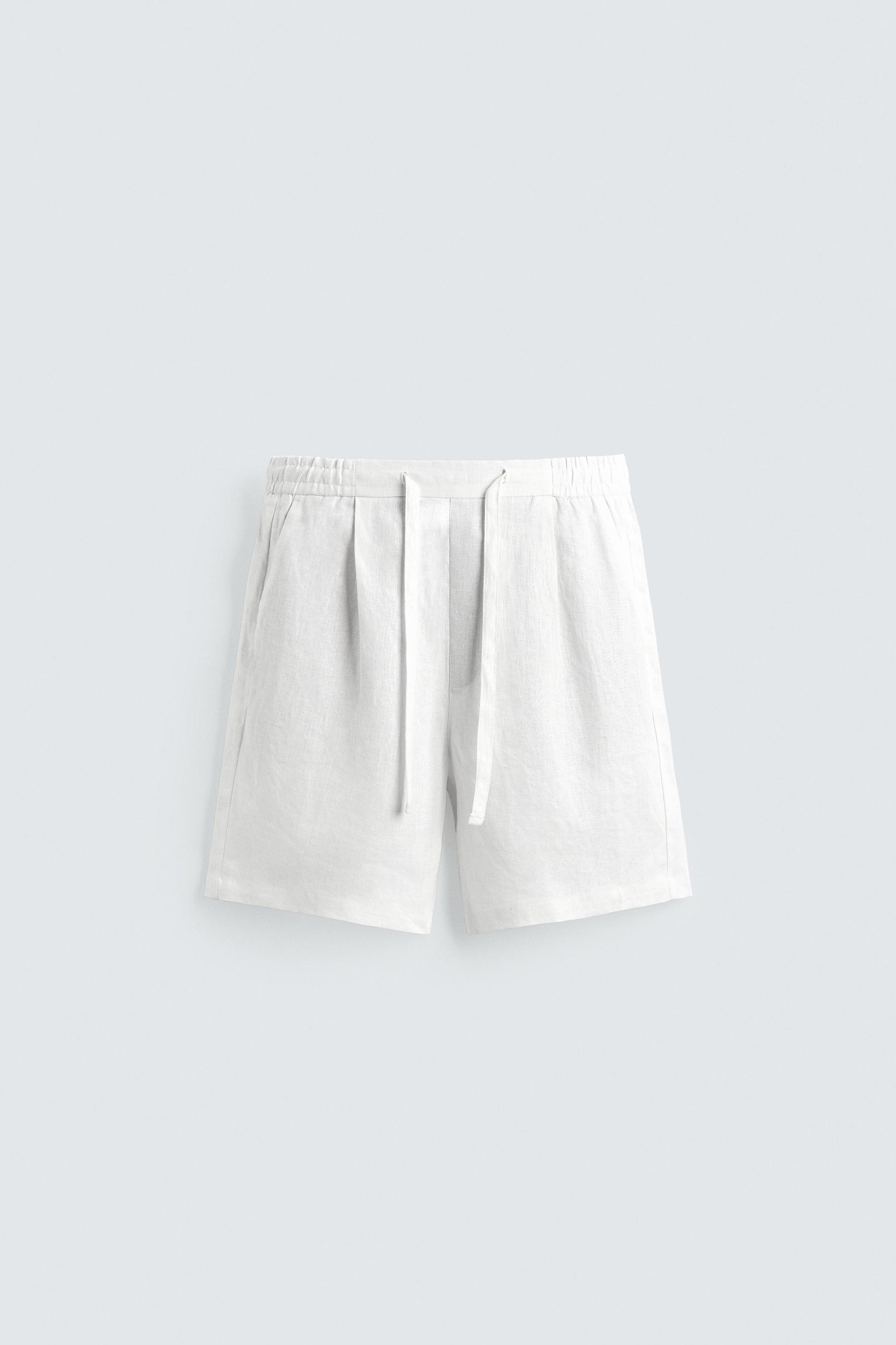 CALÇÕES BERMUDA RELAXED FIT 100% LINHO