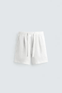CALÇÕES BERMUDA RELAXED FIT 100% LINHO