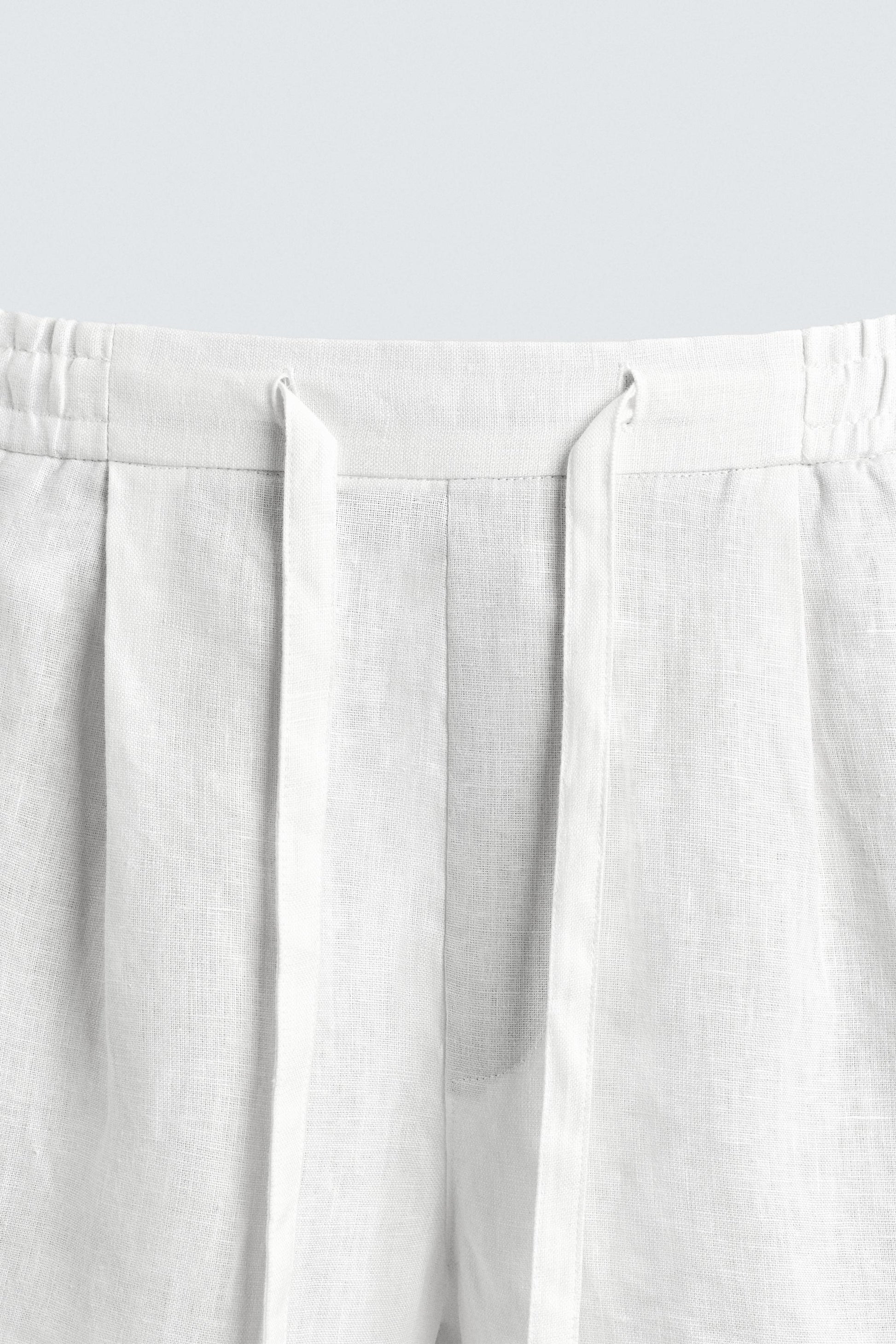 CALÇÕES BERMUDA RELAXED FIT 100% LINHO