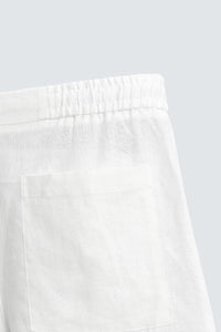 CALÇÕES BERMUDA RELAXED FIT 100% LINHO