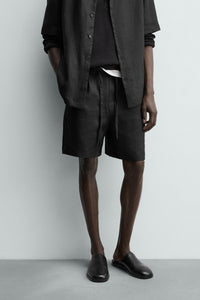 CALÇÕES BERMUDA RELAXED FIT 100% LINHO