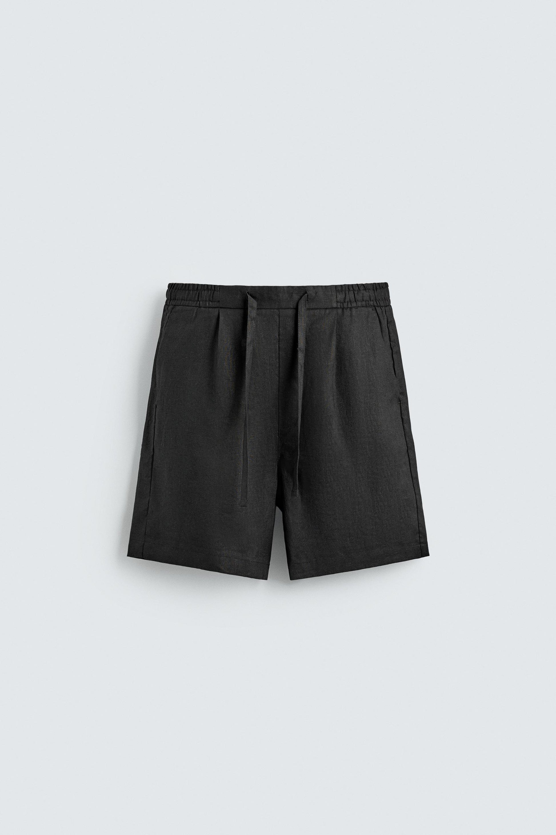 CALÇÕES BERMUDA RELAXED FIT 100% LINHO
