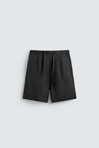 CALÇÕES BERMUDA RELAXED FIT 100% LINHO