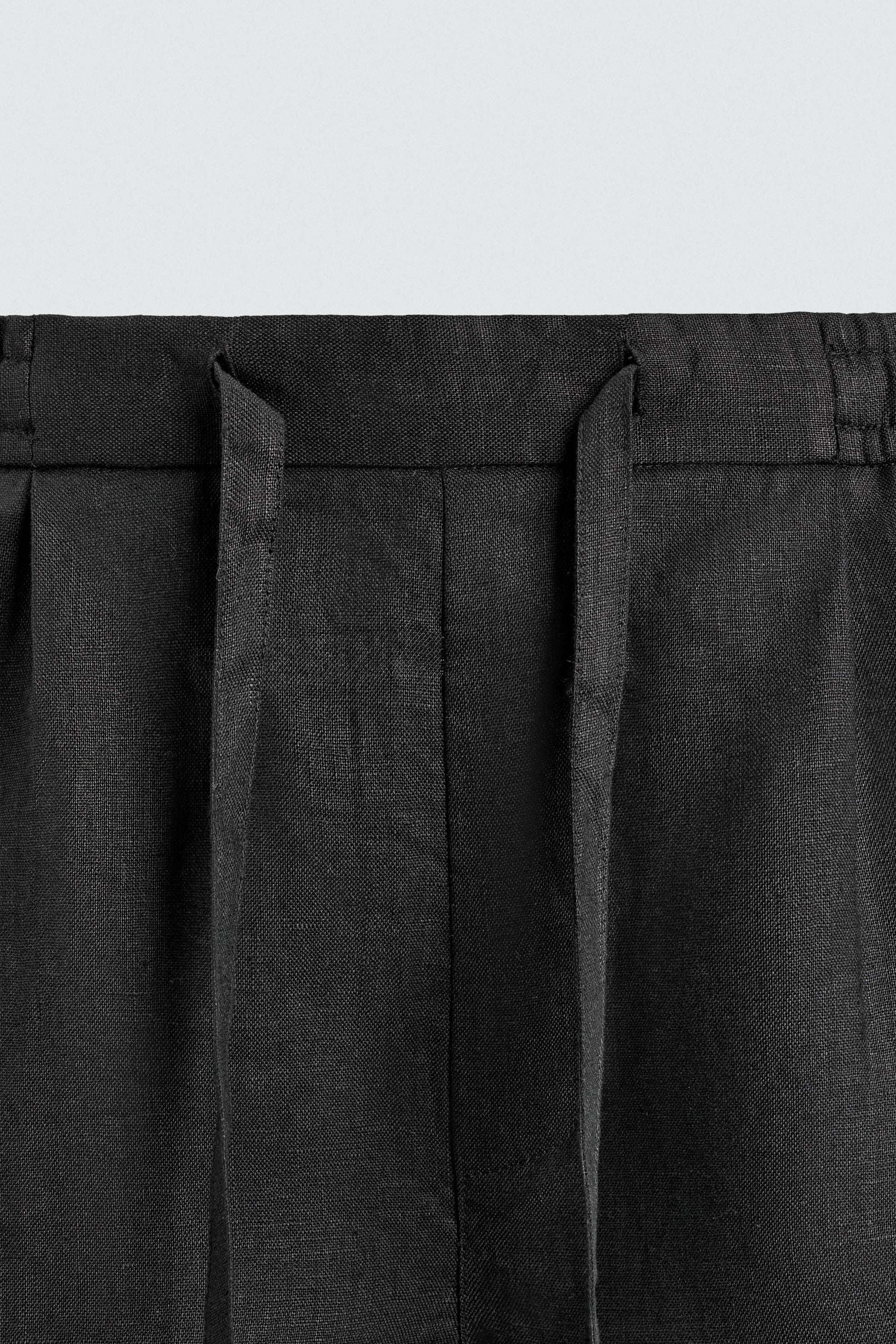 CALÇÕES BERMUDA RELAXED FIT 100% LINHO