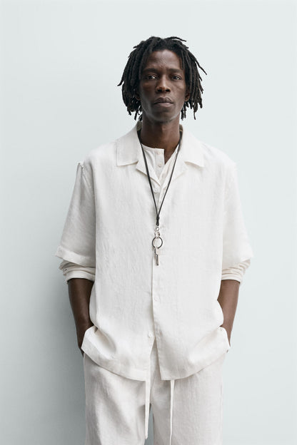 CAMISA RELAXED FIT 100% LINHO