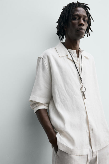 CAMISA RELAXED FIT 100% LINHO