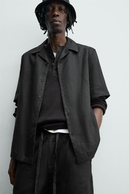 CAMISA RELAXED FIT 100% LINHO