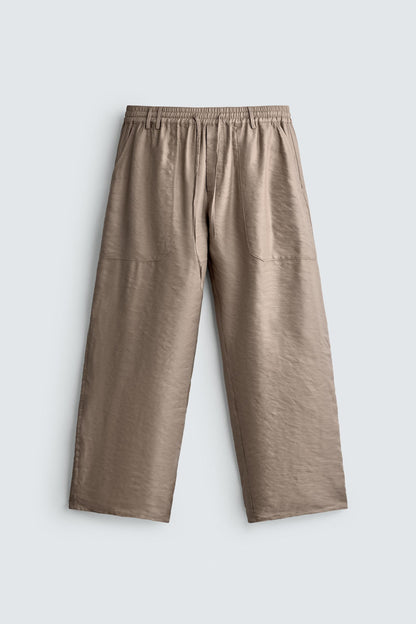 CALÇAS FLUIDAS RELAXED FIT