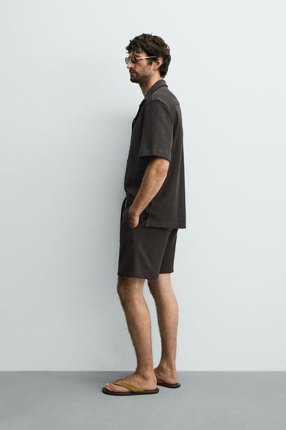 CALÇÕES BERMUDA RELAXED FIT COM ESTRUTURA