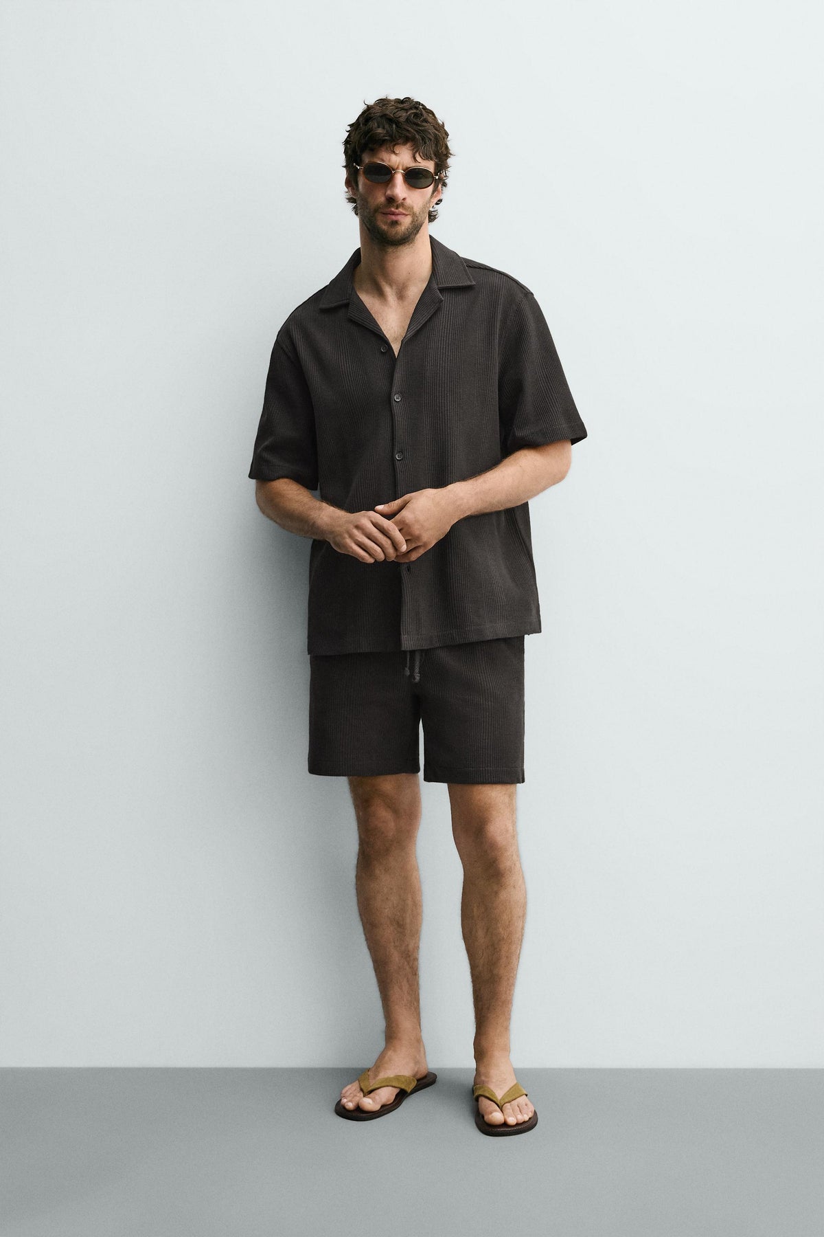 CALÇÕES BERMUDA RELAXED FIT COM ESTRUTURA