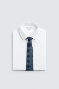 GRAVATA 100% SEDA JACQUARD GEOMÉTRICO