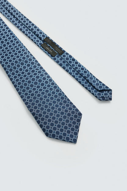 GRAVATA 100% SEDA JACQUARD GEOMÉTRICO