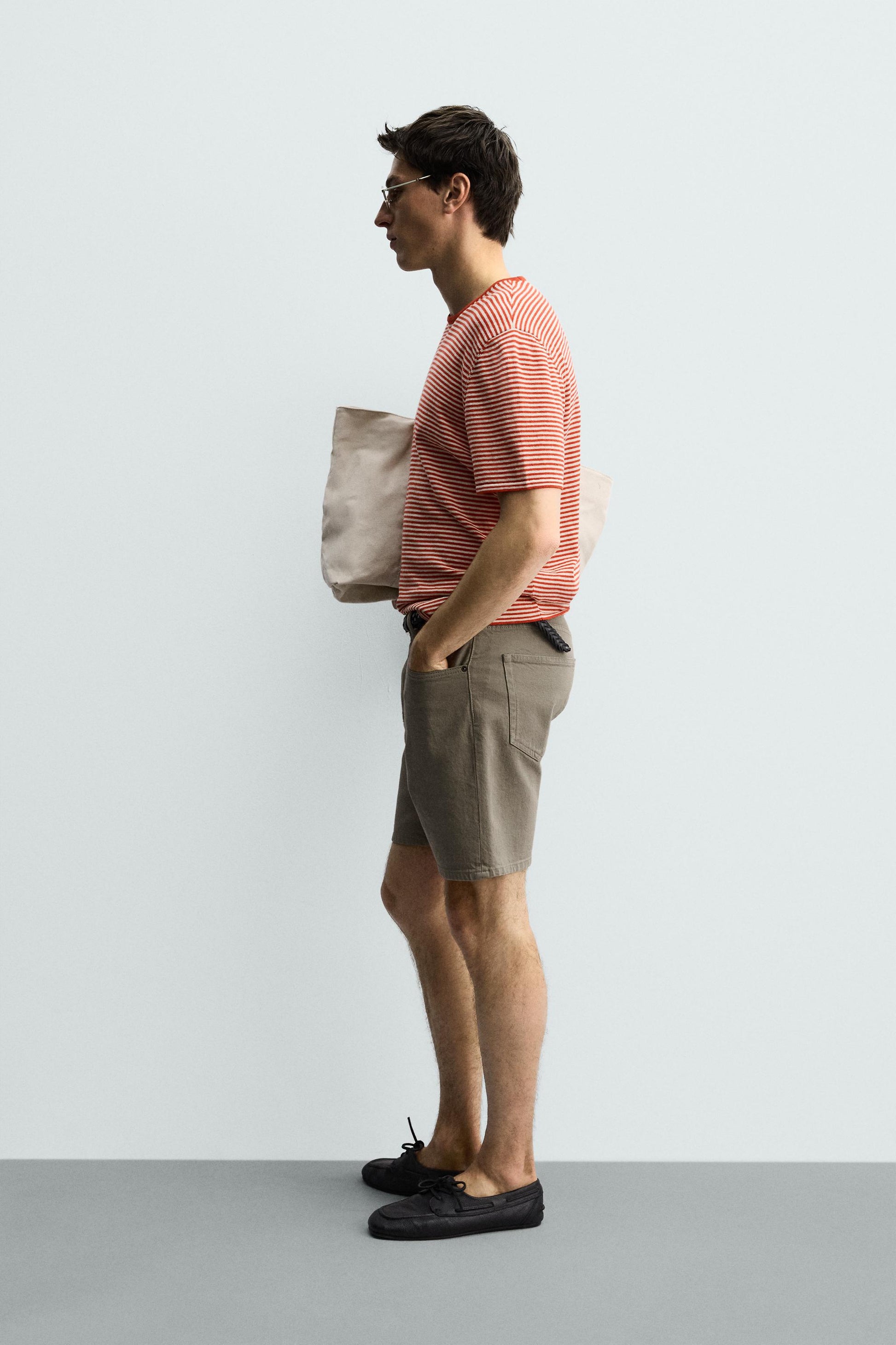 CALÇÕES BERMUDA DENIM REGULAR FIT