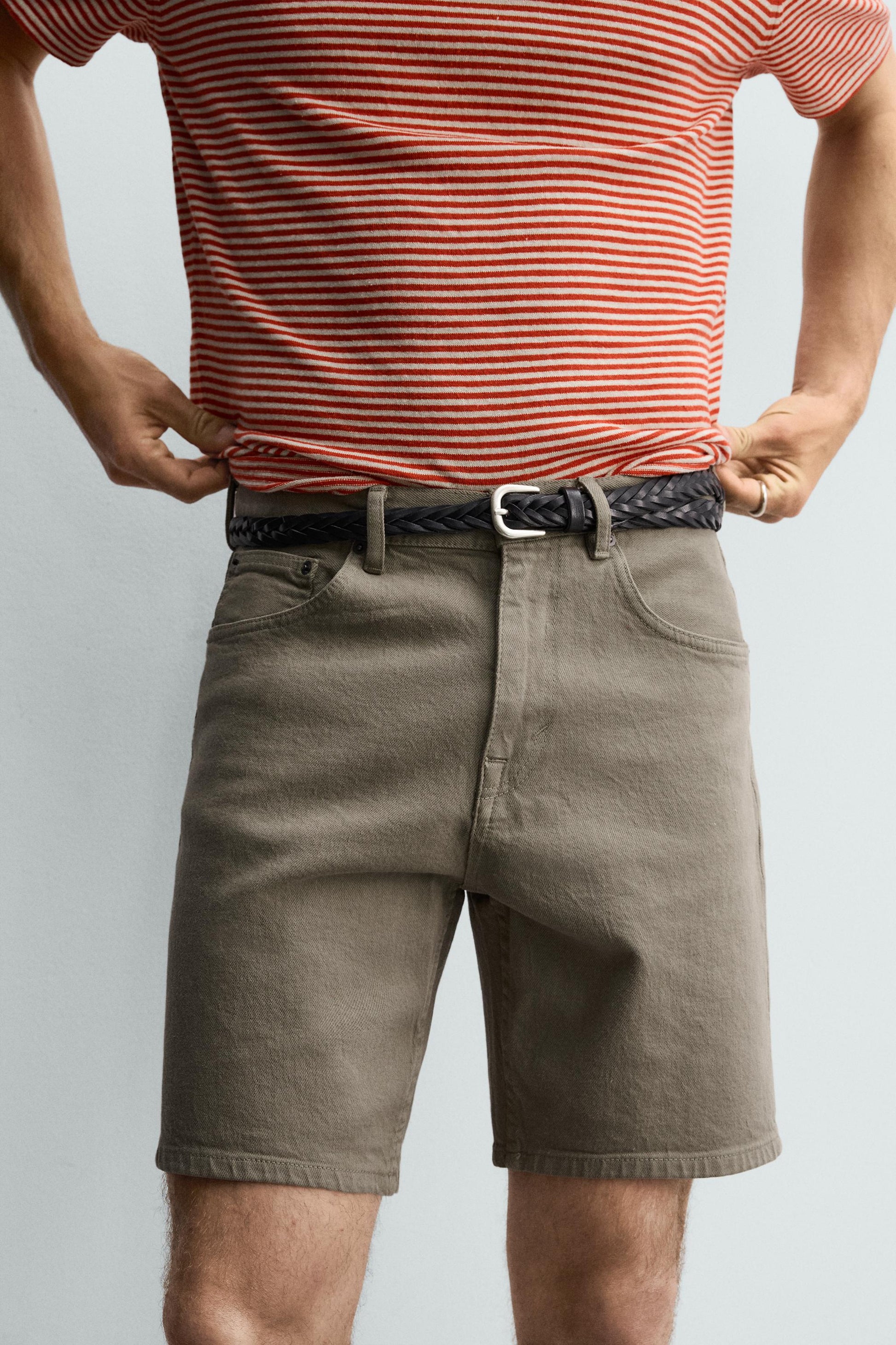 CALÇÕES BERMUDA DENIM REGULAR FIT