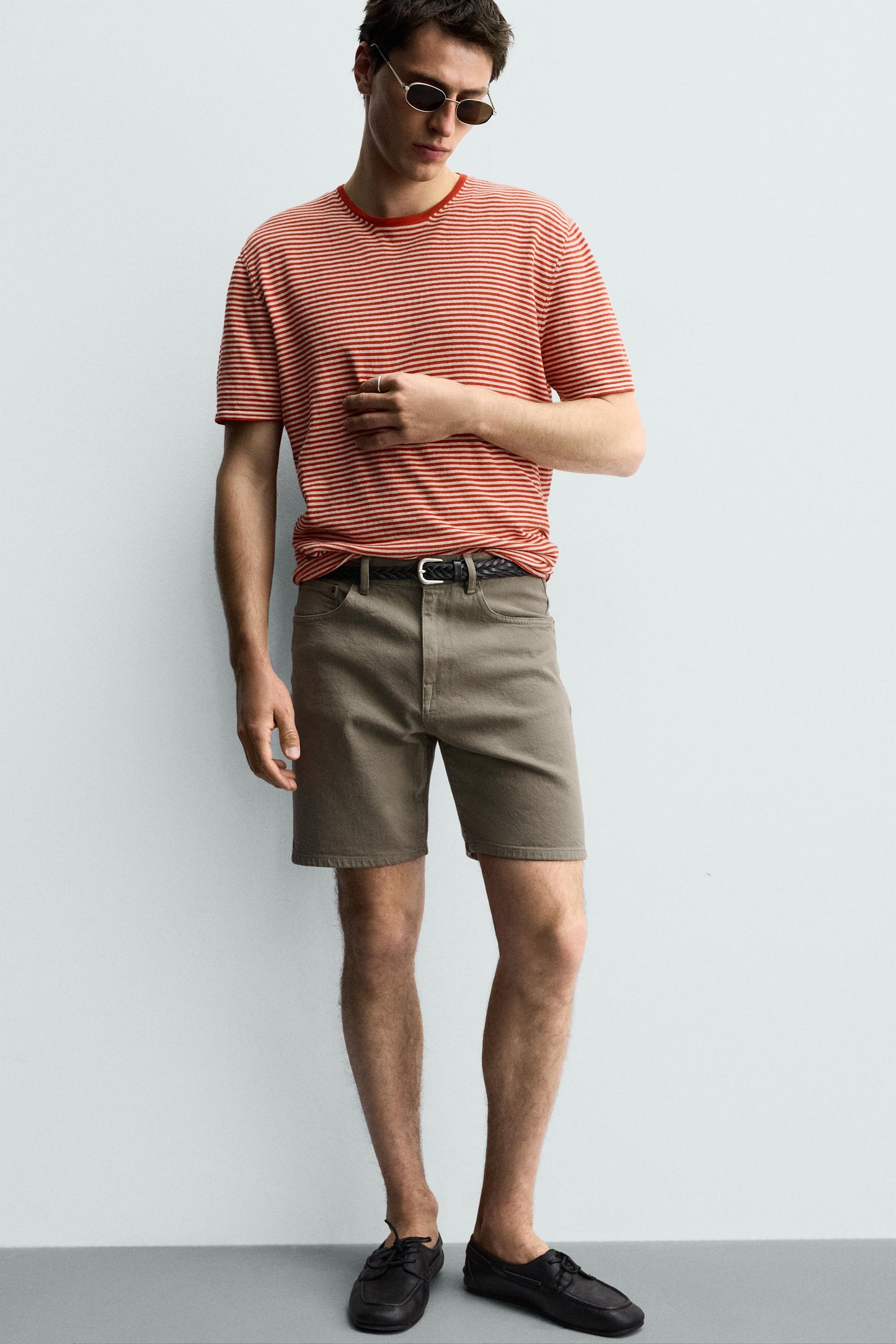CALÇÕES BERMUDA DENIM REGULAR FIT