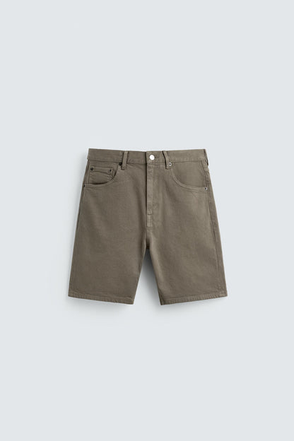 CALÇÕES BERMUDA DENIM REGULAR FIT