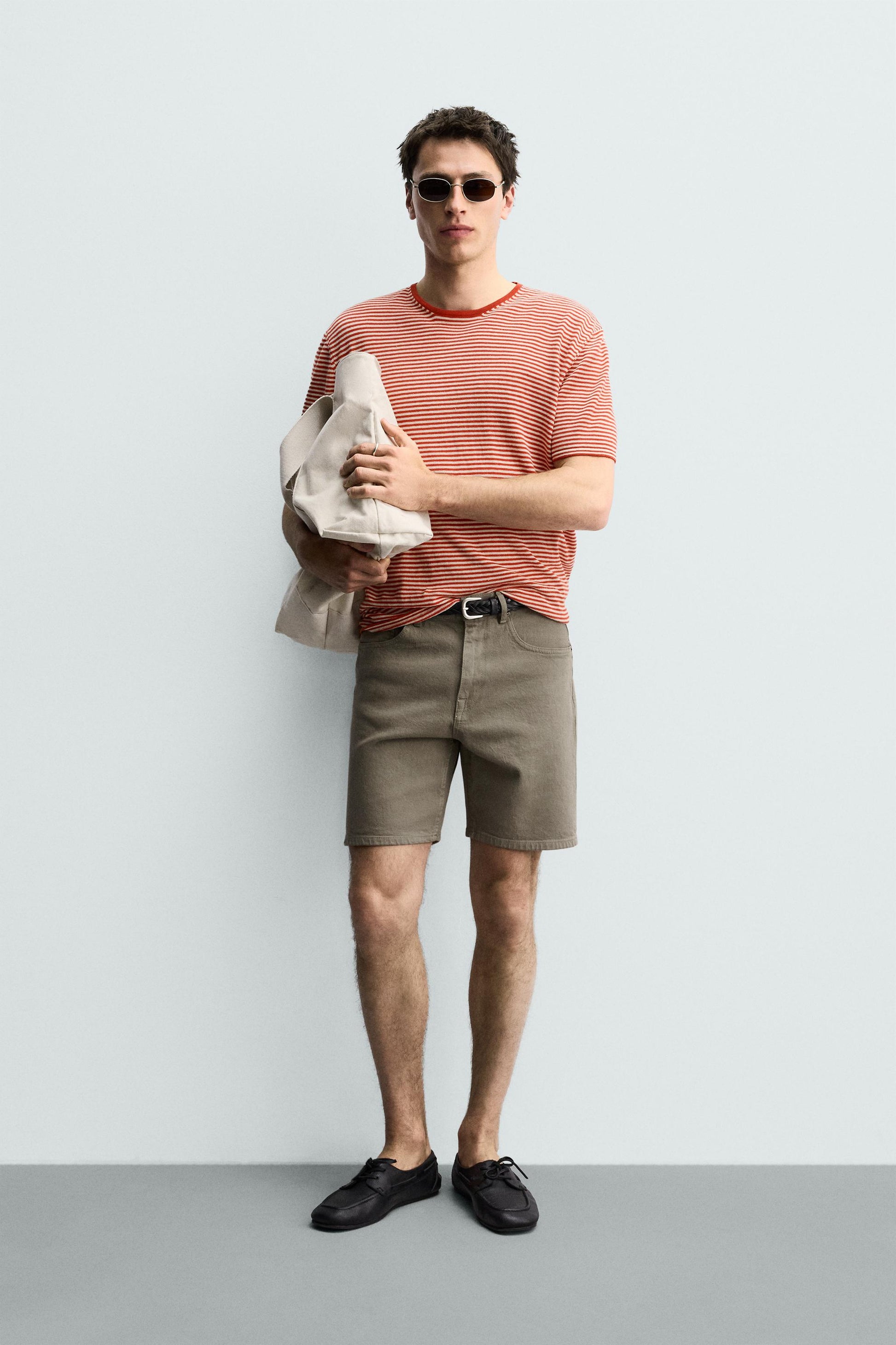 CALÇÕES BERMUDA DENIM REGULAR FIT