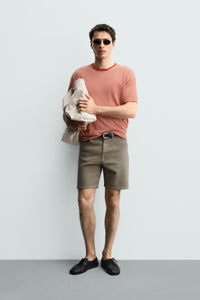 CALÇÕES BERMUDA DENIM REGULAR FIT