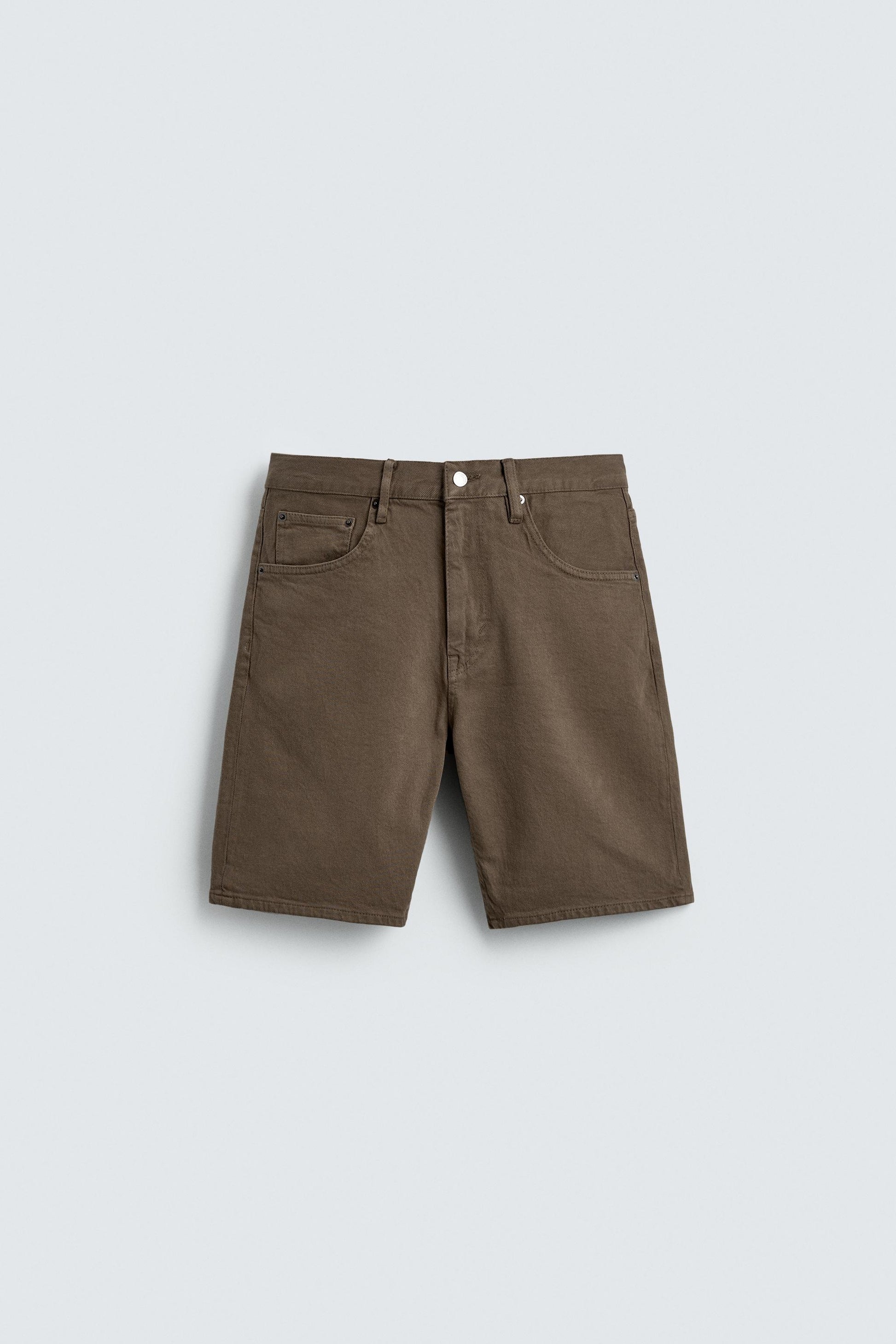 CALÇÕES BERMUDA DENIM REGULAR FIT