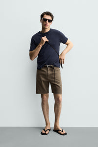 CALÇÕES BERMUDA DENIM REGULAR FIT