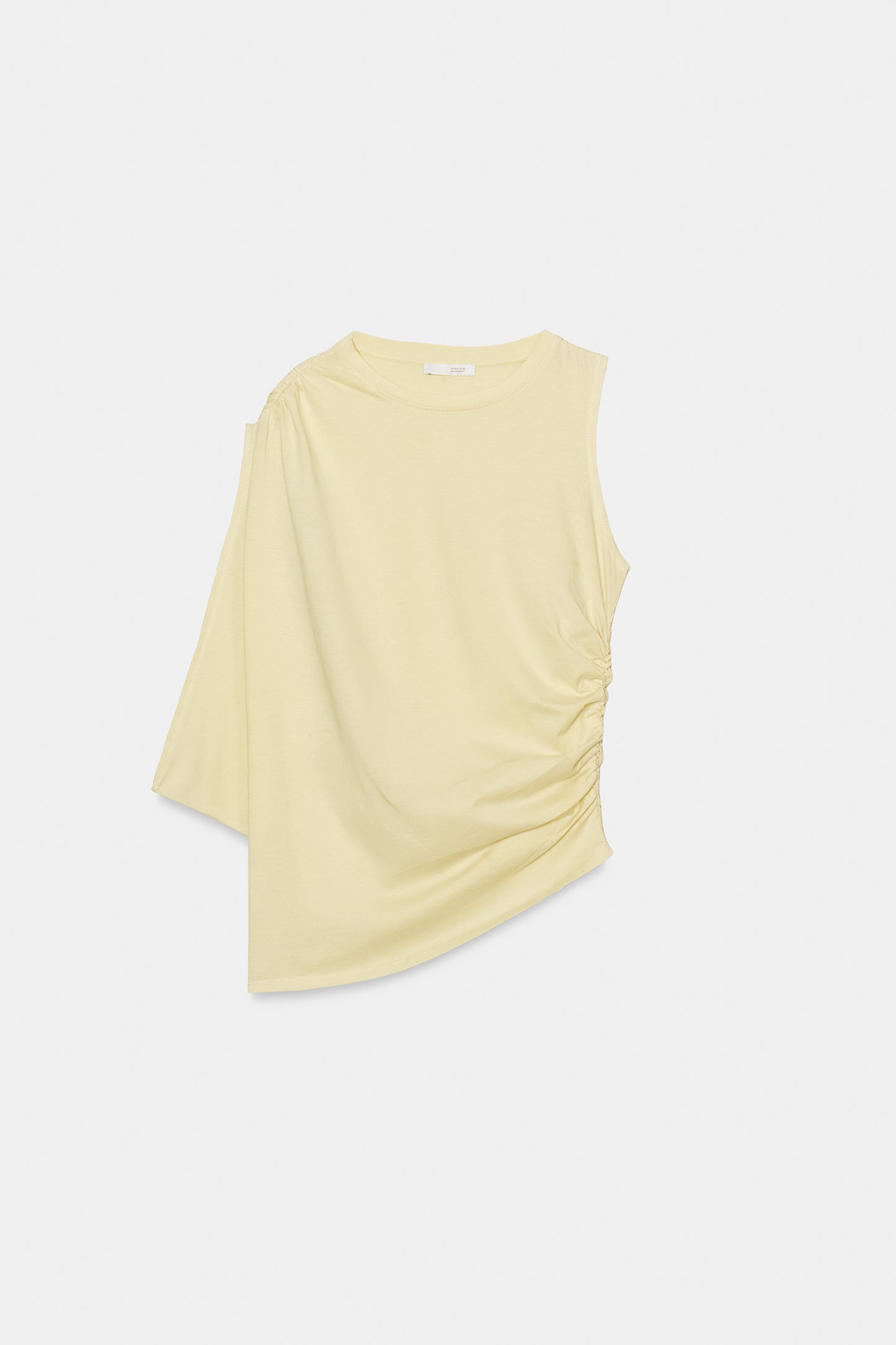 TOP ASSIMÉTRICO DRAPEADO - Amarelo