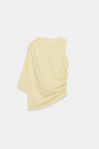TOP ASSIMÉTRICO DRAPEADO - Amarelo