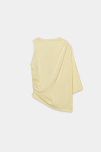 TOP ASSIMÉTRICO DRAPEADO - Amarelo