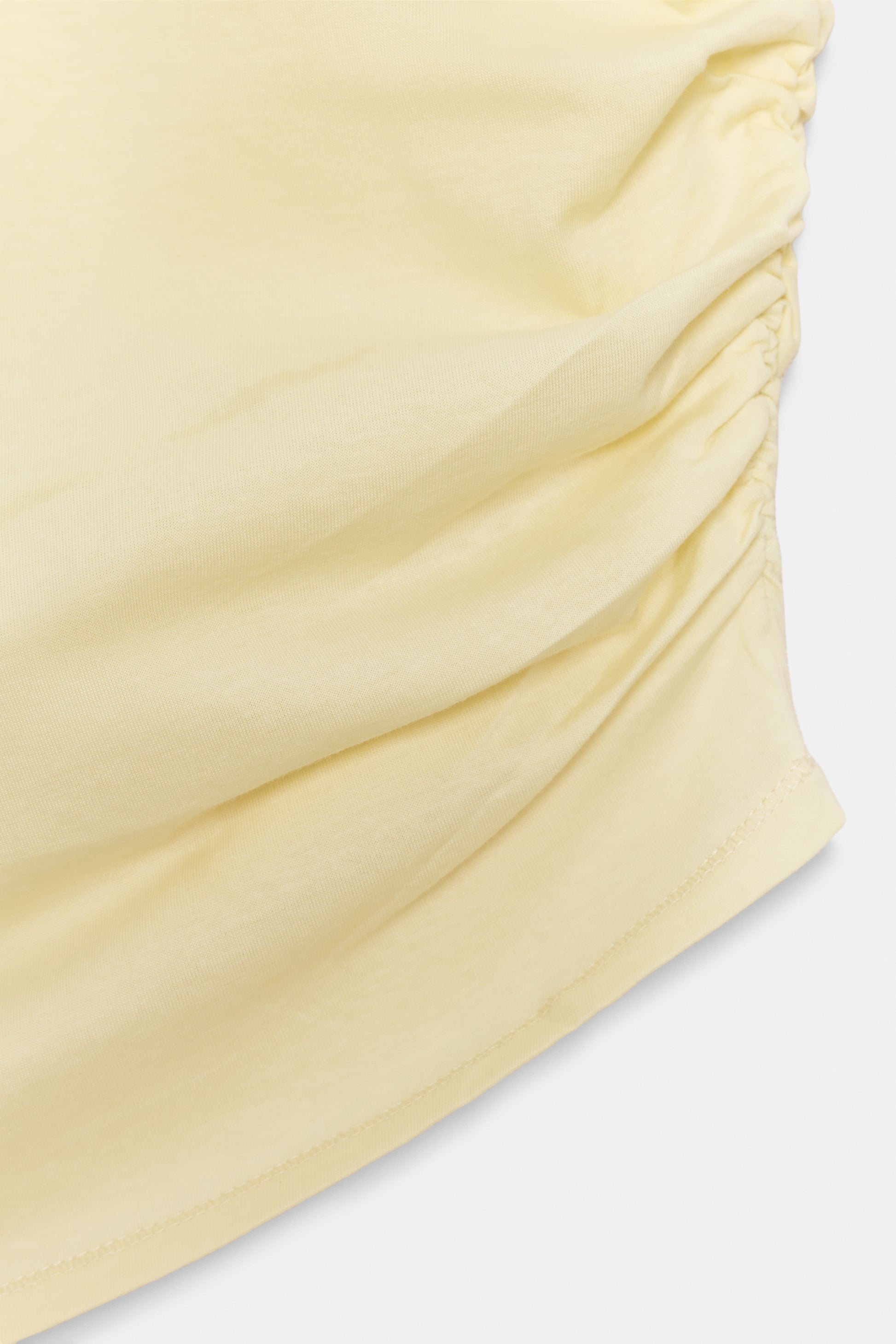 TOP ASSIMÉTRICO DRAPEADO - Amarelo