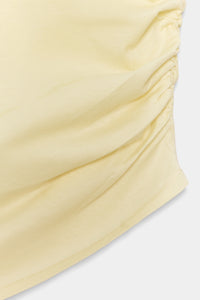 TOP ASSIMÉTRICO DRAPEADO - Amarelo