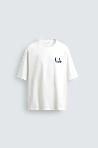 T-SHIRT RELAX FIT COM ESTAMPADOS EFEITO LAVADO