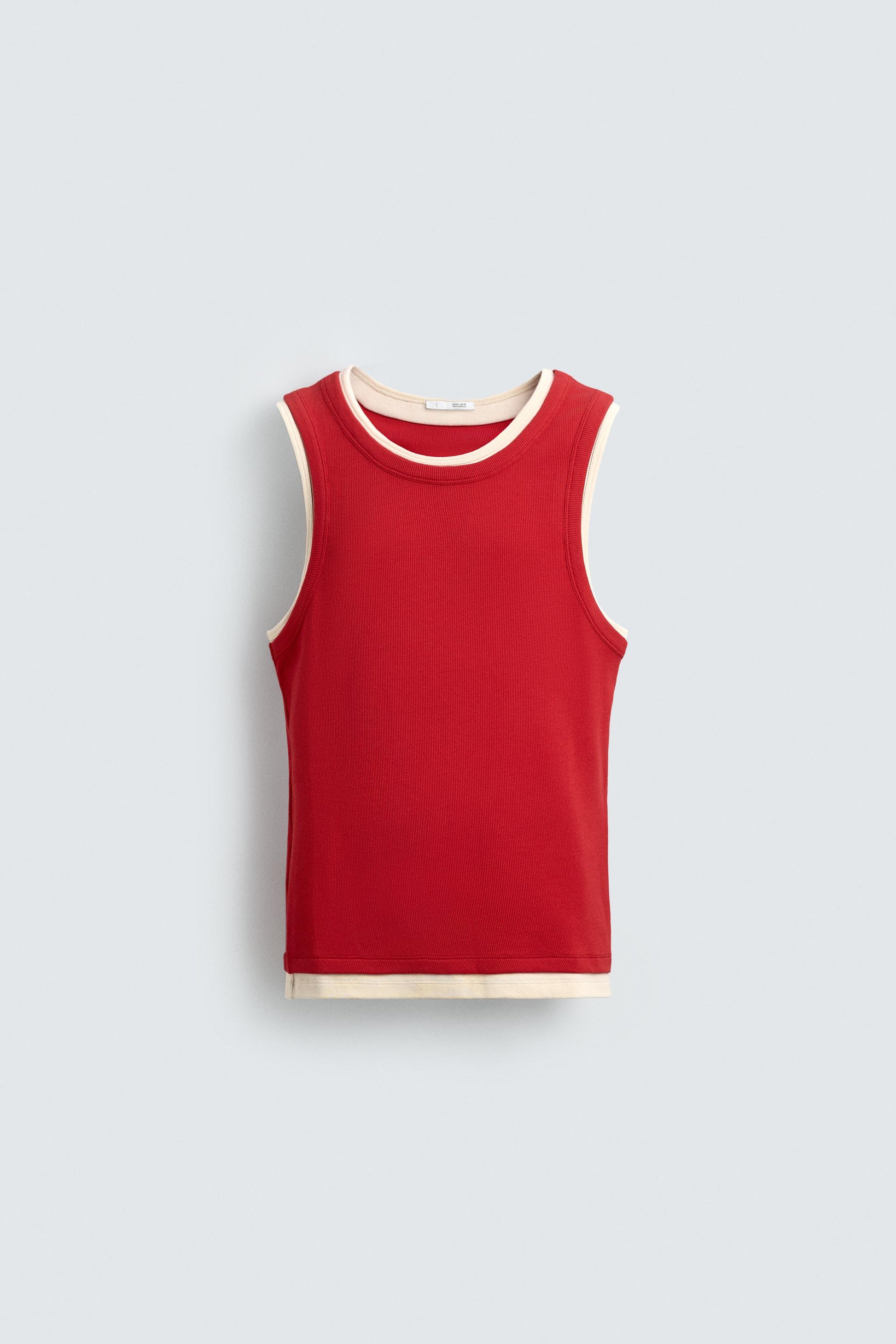 T-SHIRT TANK COM NERVURAS DUPLAS