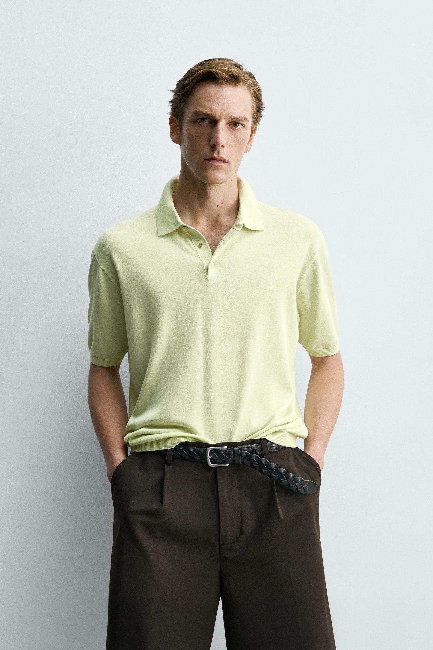 POLO DE MALHA LEVE DE ALGODÃO