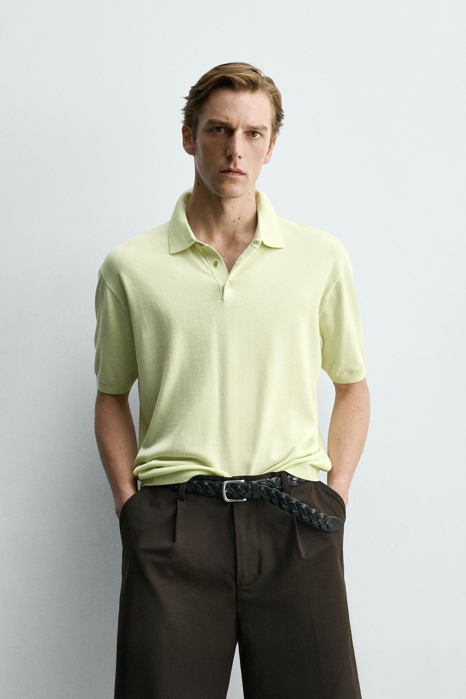 POLO DE MALHA LEVE DE ALGODÃO