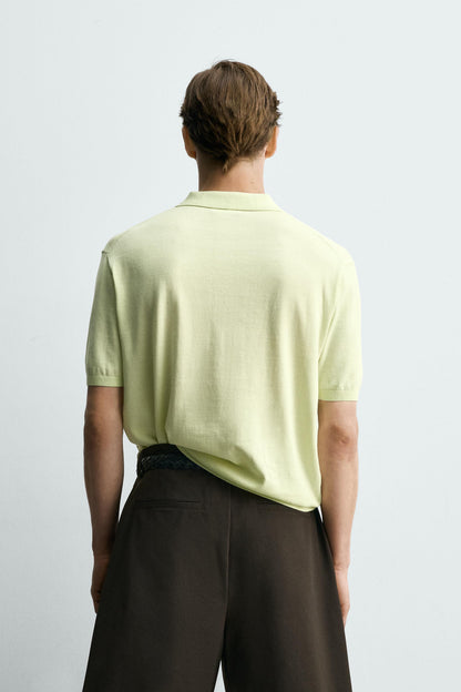 POLO DE MALHA LEVE DE ALGODÃO