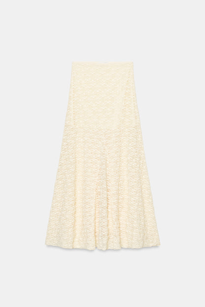 SAIA LONGA DE RENDA - Amarelo-claro