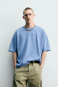 SWEATSHIRT LAVADA ESTAMPADO CONTRASTE