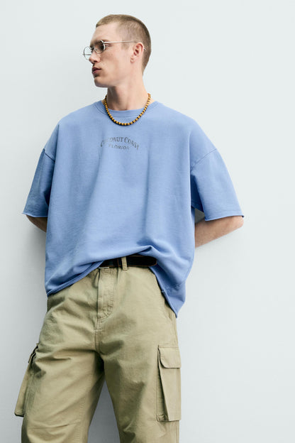 SWEATSHIRT LAVADA ESTAMPADO CONTRASTE