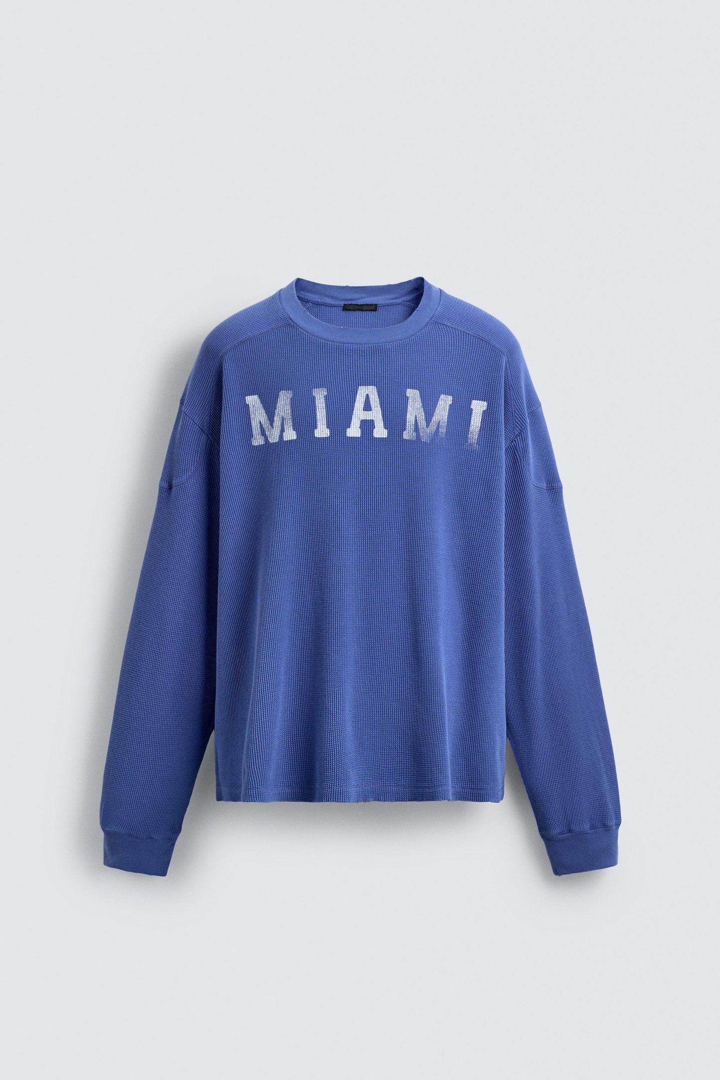 T-SHIRT ESTRUTURA EFEITO DE WAFFLE MIAMI