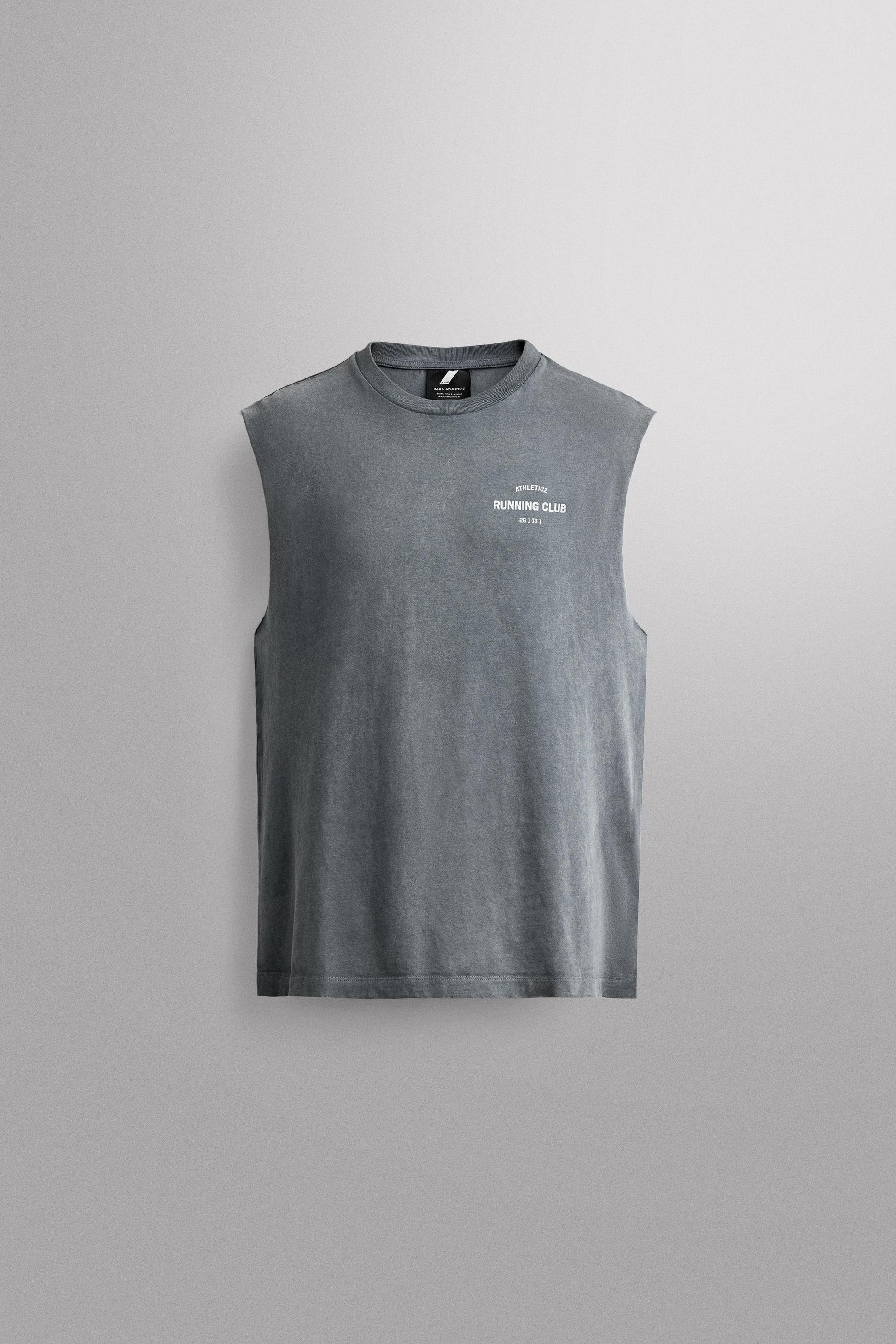 T-SHIRT TANK RUNNING DE ALGODÃO