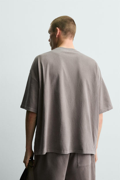 T-SHIRT BÁSICA LAVADA