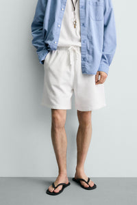CALÇÕES BERMUDA JOGGER BÁSICOS LAVADOS