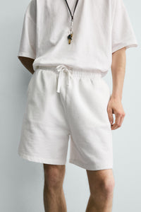CALÇÕES BERMUDA JOGGER BÁSICOS LAVADOS