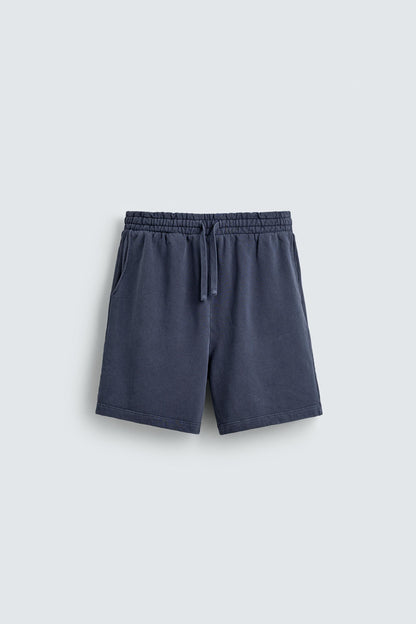 CALÇÕES BERMUDA JOGGER BÁSICOS LAVADOS
