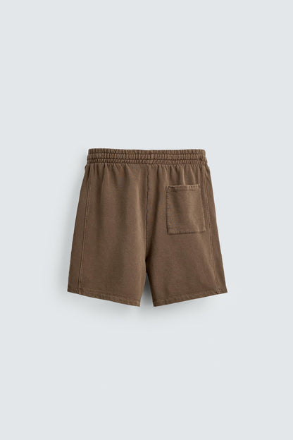 CALÇÕES BERMUDA JOGGER BÁSICOS LAVADOS