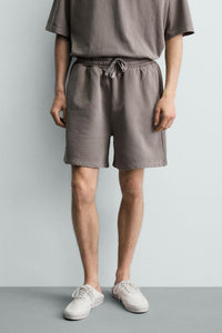 CALÇÕES BERMUDA JOGGER BÁSICOS LAVADOS