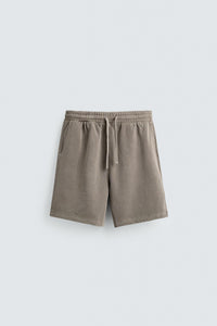 CALÇÕES BERMUDA JOGGER BÁSICOS LAVADOS
