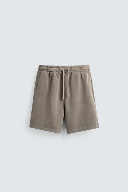 CALÇÕES BERMUDA JOGGER BÁSICOS LAVADOS
